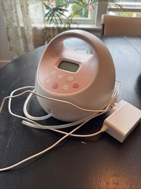 Electric Breast Pump - Light Pink/White Portable Model